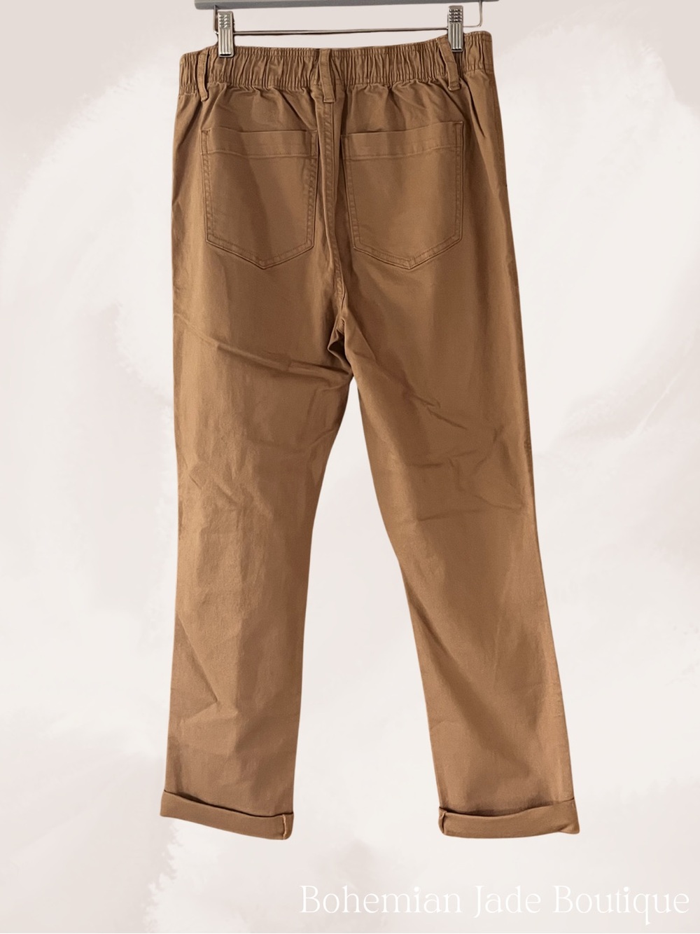 Knox Rose Utility Pants Camel Tan High Rise Straight Leg Women’s Small - Picture 3 of 5